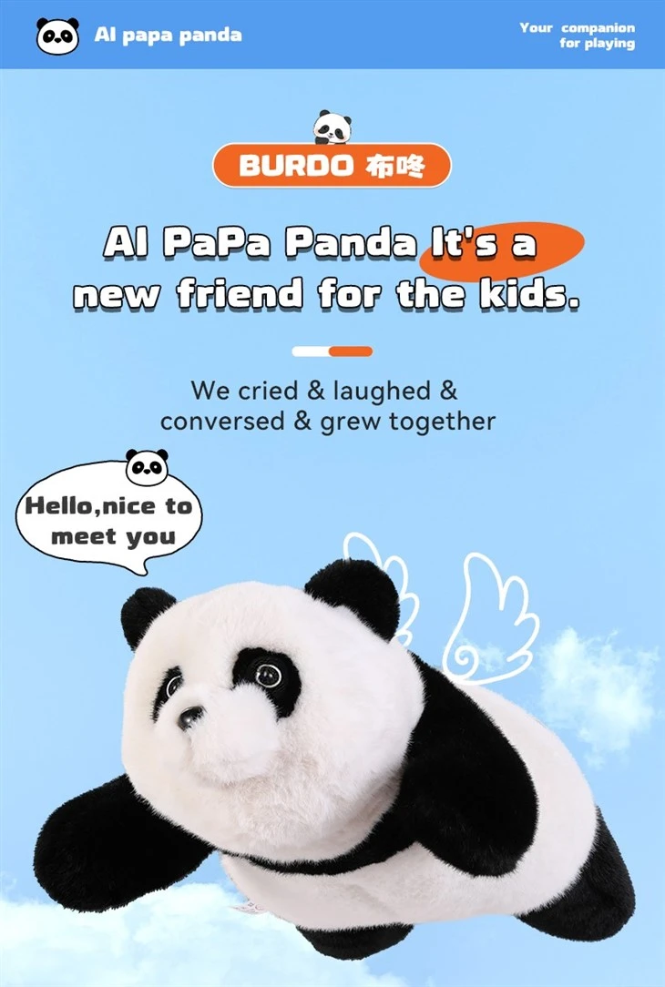 AI Curious Interactive Bear Plush Toy Cute Electric Music Bear